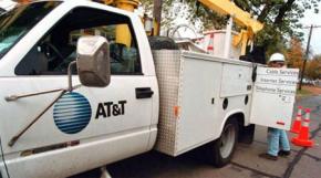 An AT&amp;T repair worker