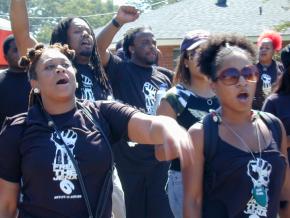 A mass march on Jena, La., demanding justice for the Jena 6